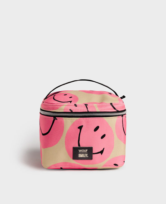 Make-up bag - Smiley Pink | WOUF