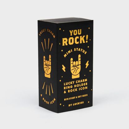 You Rock Mini Statue - gold | Suck UK - de inKijk