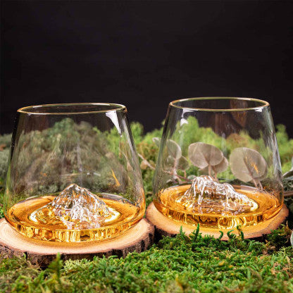 Topographic glasses - set of 2 - Zugspitze & Watzman | Alaskan Maker