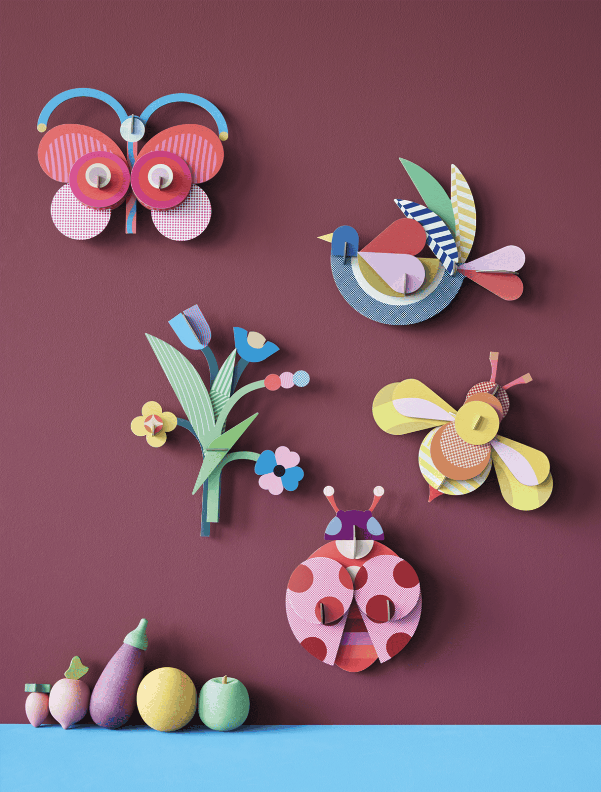 Feathery Bird - muurdecoratie | Studio Roof