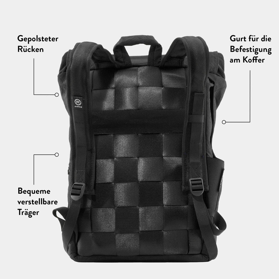 Rugzak Rolltop - Zwart | Airpaq