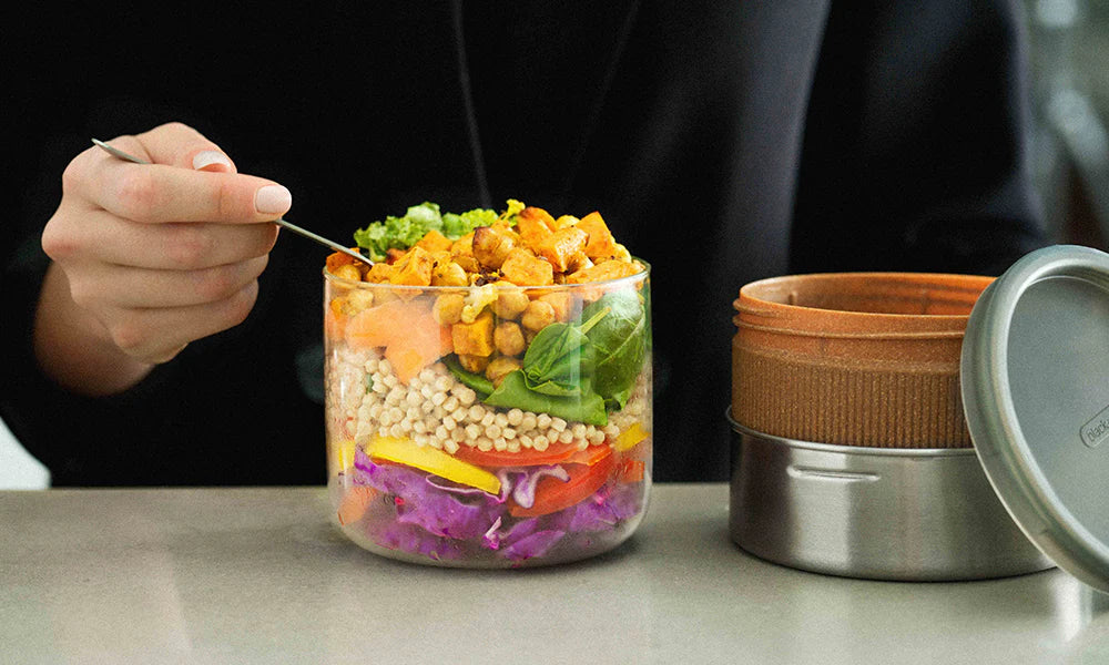 Glazen lunchpot large | Black+blum - de inKijk