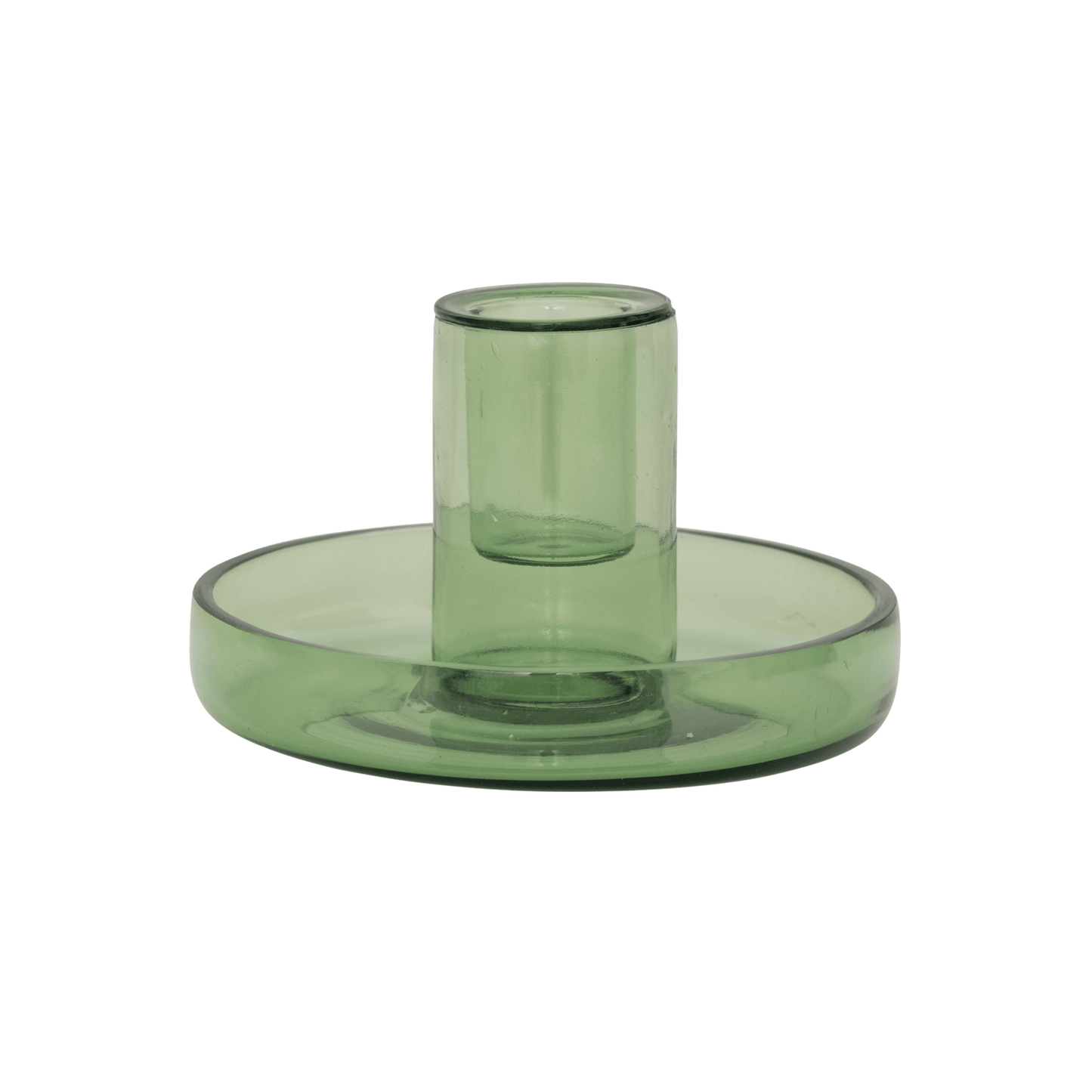 Kaarsenhouder gerecycleerd glas - groen | Urban Nature Culture