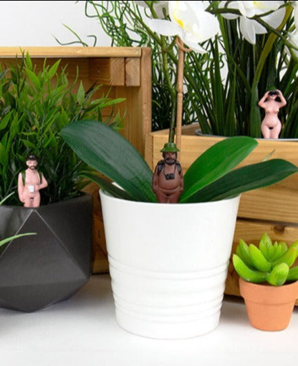 Mini nudisten voor plantenpot | Gift Republic