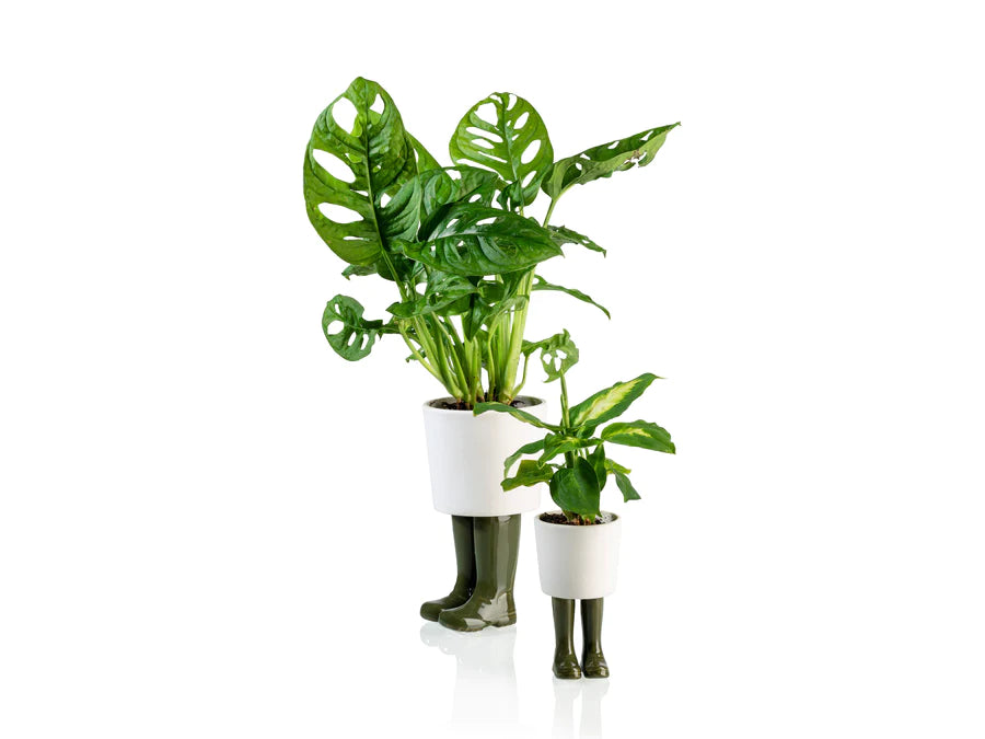 Regenlaarzen planter -  groen - small | Bitten design