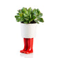 Regenlaarzen planter -  rood - large | Bitten design