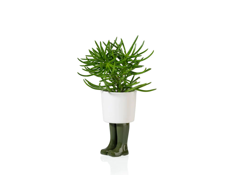 Regenlaarzen planter -  groen - small | Bitten design