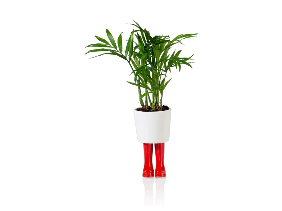 Regenlaarzen planter -  rood - small | Bitten design