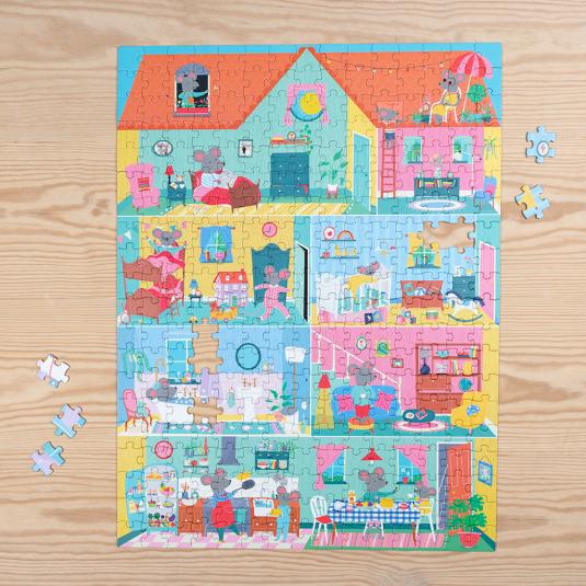 Mouse in a House puzzel 300 st. | Rex - de inKijk