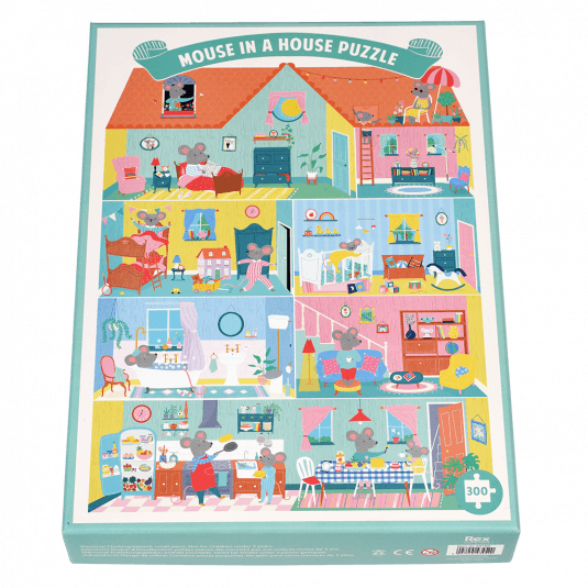 Mouse in a House puzzel 300 st. | Rex - de inKijk