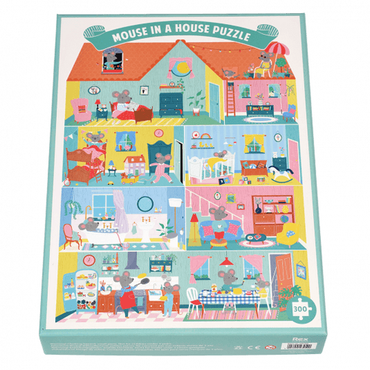 Mouse in a House puzzel 300 st. | Rex - de inKijk