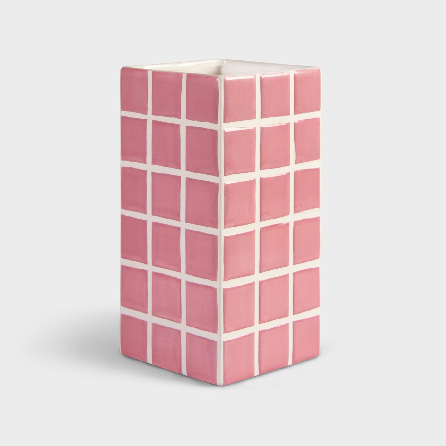 Vase Tile - Pink | &Klevering - de inKijk