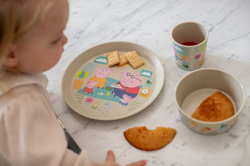 Bord+ kom+ beker, Peppa Pig, set v. 3 | Koziol