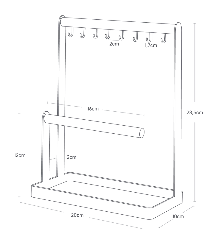 Accessoirehouder met 2 bars | Yamazaki