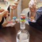 Rainbow wine rings + stopper | Kikkerland