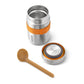 Lunchpot met lepel - oranje/groen | Black+blum - de inKijk