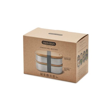Stalen bento box | Black+blum - de inKijk