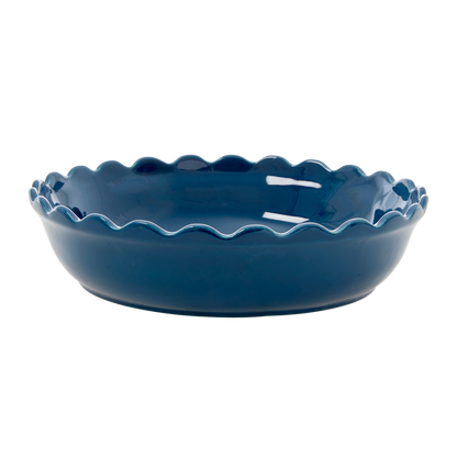 Keramische ovenschaal taartvorm - large - dark blue | RICE - de inKijk