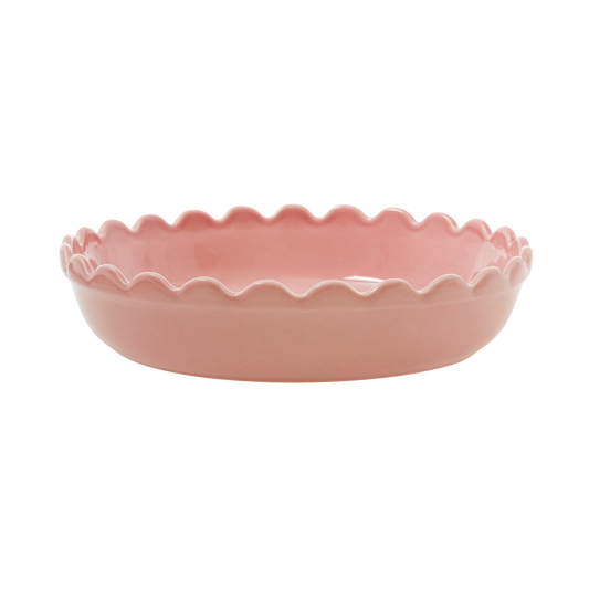 Keramische ovenschaal taartvorm - small - soft pink | RICE
