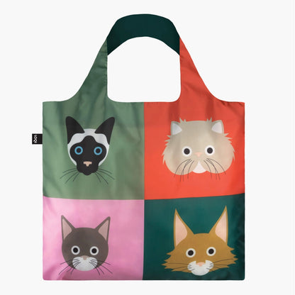 Cats recycled bag | LOQI - de inKijk