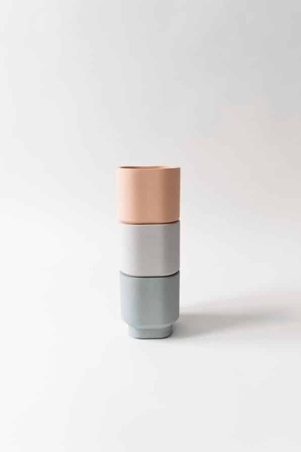 Charlie planter/ theelichthouder - Ø 7 cm - pearl grey | House Raccoon