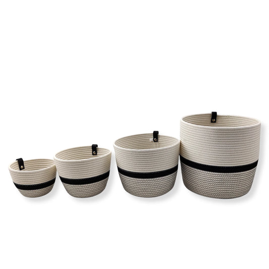 Planters - Ecru Black - xs/s/m | Koba Handmade - de inKijk