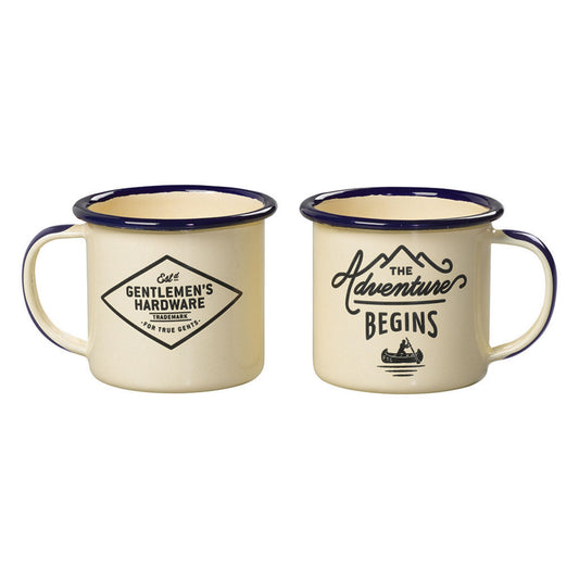 Emaille espresso set - crème | Gentlemen's hardware