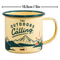 Emaille mok - Outdoors is calling | Gentlemen's hardware