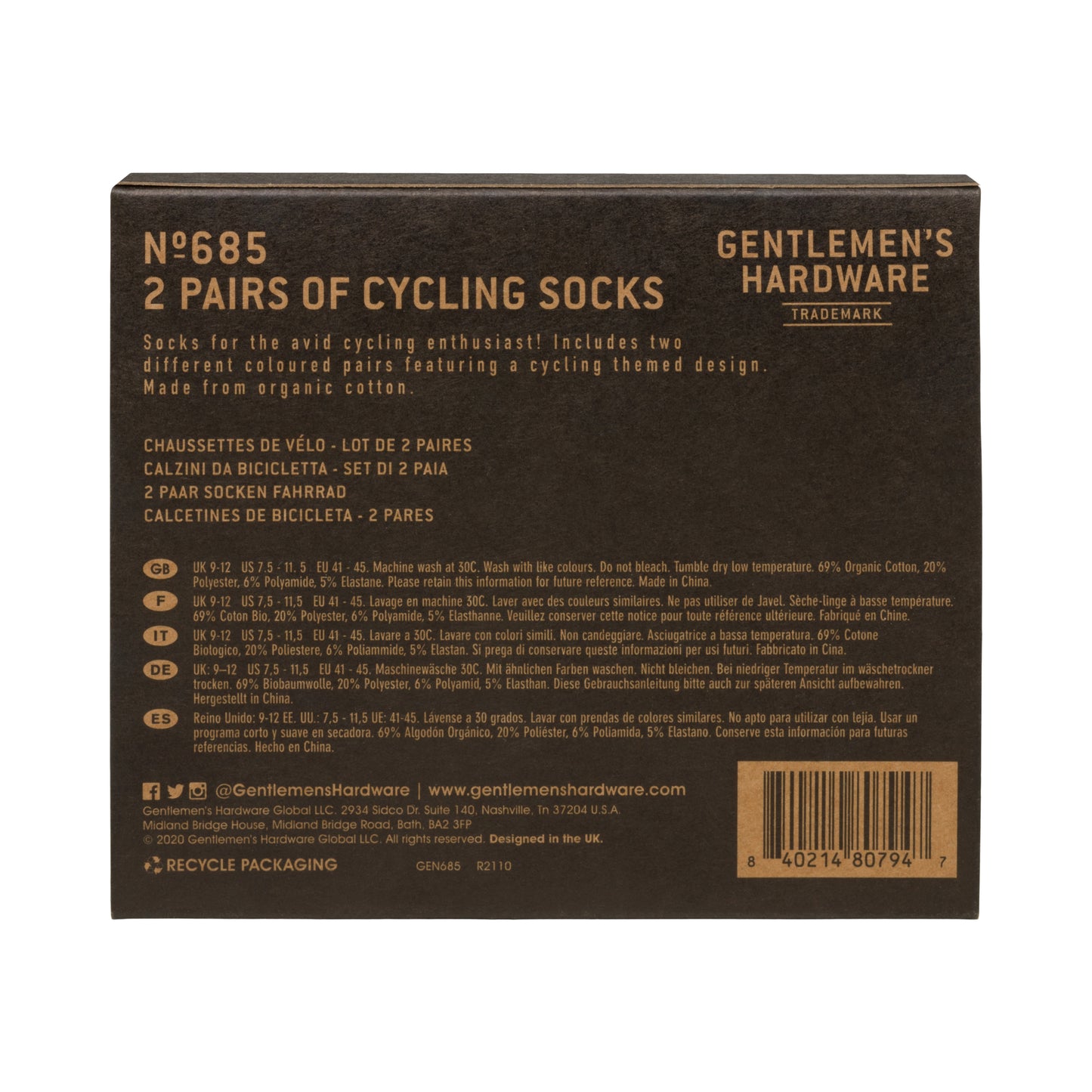 Bike socks - 2 paar | Gentlemen's hardware