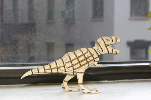 T-rex 3D wooden puzzle | Kikkerland - de inKijk