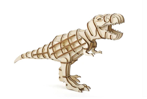 T-rex 3D wooden puzzle | Kikkerland