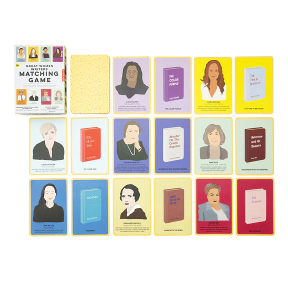 Great women writers matching game | Kikkerland