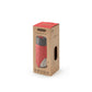 Glazen drinkfles travel - groen/ koraalrood | Black+blum
