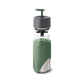 Glazen drinkfles travel - groen/ koraalrood | Black+blum