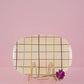 Rechthoekig bord met check print | RICE