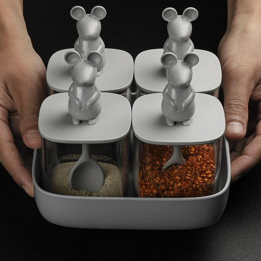Lucky Mouse opbergdozen - set v. 4 | Qualy - de inKijk