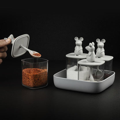 Lucky Mouse opbergdozen - set v. 4 | Qualy - de inKijk