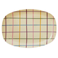Rechthoekig bord met check print | RICE
