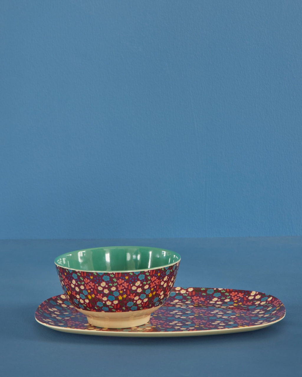Rechthoekig bord met poppies print | RICE