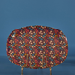 Rechthoekig bord met poppies print | RICE