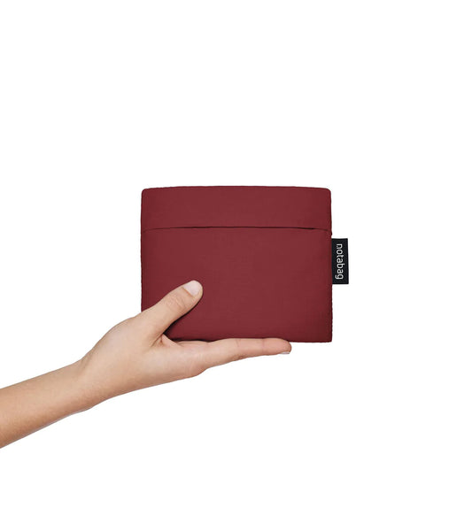 Rugzak en schoudertas in één - wijnrood | Notabag