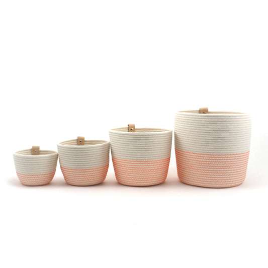 Planters - Ecru Fluo orange - XS/S/M | Koba Handmade - de inKijk