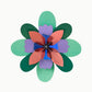 Pistache Sorbet bloem - muurdecoratie | Studio Roof
