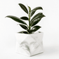 Palua planter - Ø8,5cm - white marble | House Raccoon