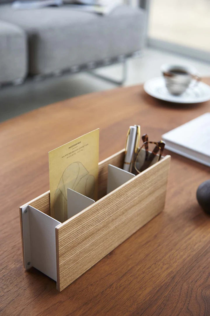 Organizer voor afstandsbediening/ bureaumateriaal - 2 kleuren | Yamazaki - de inKijk