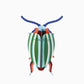 Rainbow leaf beetle - muurdecoratie | Studio Roof - de inKijk