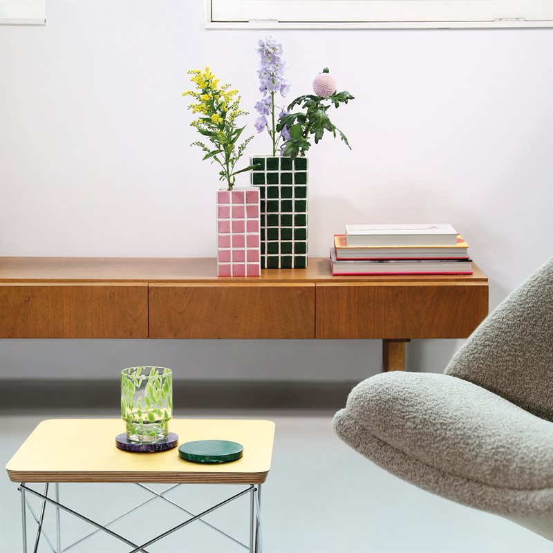 Vase Tile - Pink | &Klevering - de inKijk