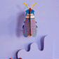 Striped Wing Beetle - muurdecoratie | Studio Roof