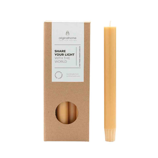 Dinner candles - yellow - set v. 10 | Original Home