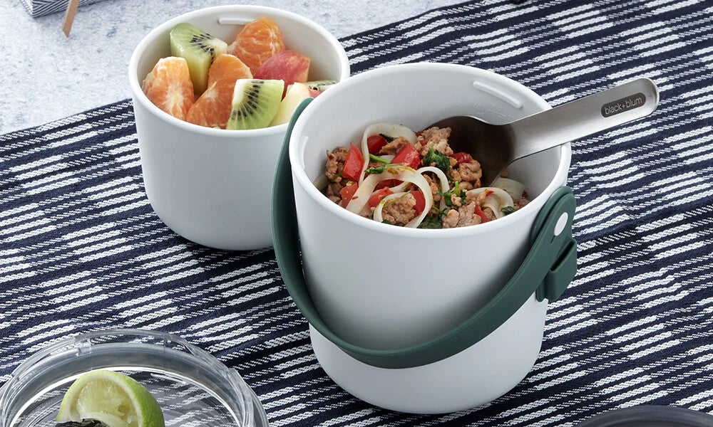 Lunchpot original - groen/blauw | Black+blum - de inKijk